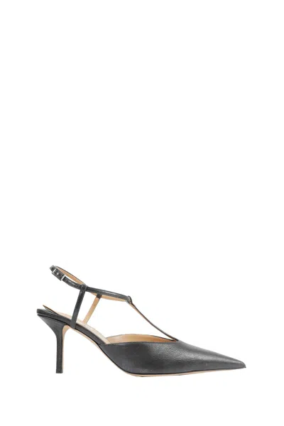Calvin Klein Erin T Bar Slingback Pumps In Black
