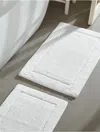 Calvin Klein Essence Solid Tufted 2-pack Bath Rug Set In White