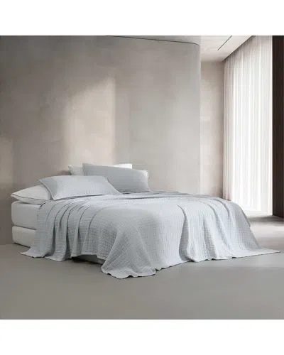 Calvin Klein Essential Garment Washed Cotton Jacquard Coverlet