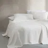 Calvin Klein Essential Washed Jacquard Coverlet In Off White