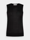 Calvin Klein Essential Merino Tank Top In Nero