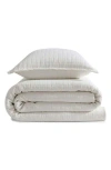 Calvin Klein Essential Washed Jacquard Coverlet In Beige/tan