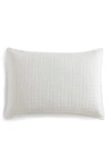 Calvin Klein Essential Washed Jacquard Pillow Sham In Beige/tan