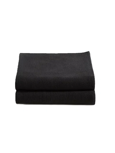 Calvin Klein Eternity 2-pack Bath Towel Set In Black