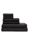 Calvin Klein Eternity 6-piece Towel Set In Black