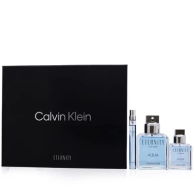 Calvin Klein Eternity Aqua Mini Fragrance Set For Men In Blue