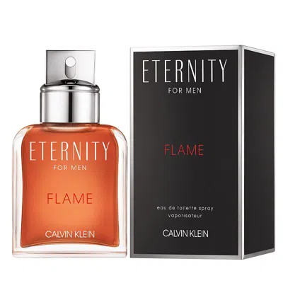 Calvin Klein Eternity Flame Edt Spray - 3.4 oz (100 Ml) For Men In Orange