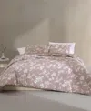 Calvin Klein Spring Branches Cotton Jacquard 3-pc. Comforter Set, King In Mauve Pink