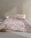 Calvin Klein Eternity Floral Cotton Gauze 3 Pc. Comforter Set In Mauve Pink