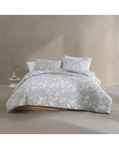 Calvin Klein Eternity Floral Cotton Gauze Duvet Cover Set In Multi
