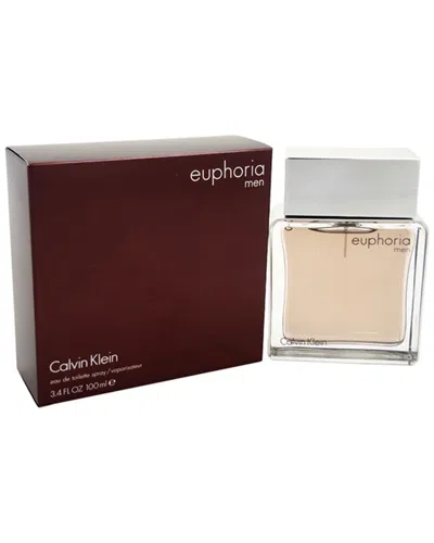 Calvin Klein Euphoria Men's 3.4oz Eau De Toilette Spray In Transparent