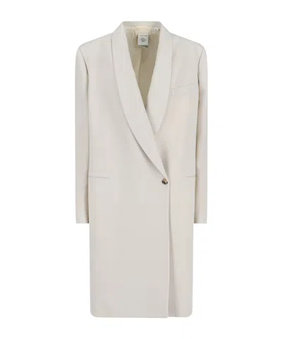 Calvin Klein Evelyn Long Coat In White