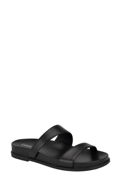 Calvin Klein Explore Slide Sandal In Black