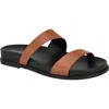 Calvin Klein Explore Slide Sandal In Dark Natural
