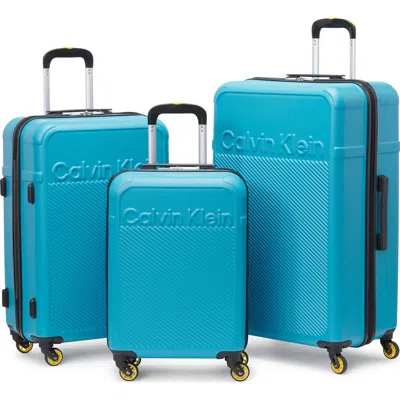 Calvin Klein Expression 3 Piece Set In Pagoda Blue
