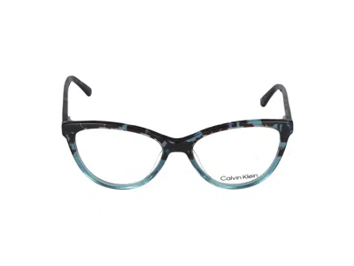 Calvin Klein Eyeglasses In Blue Tortoise
