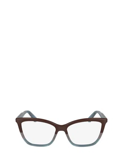 Calvin Klein Eyeglasses In Brown / Grey / Avio