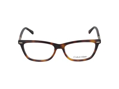 Calvin Klein Eyeglasses In Brown Havana