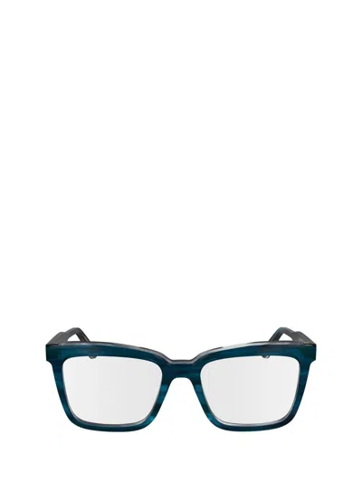 Calvin Klein Eyeglasses In Striped Blue