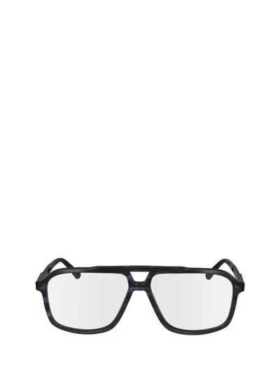 Calvin Klein Eyeglasses In Striped Blue