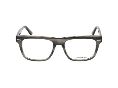 Calvin Klein Eyeglasses In Striped Grey