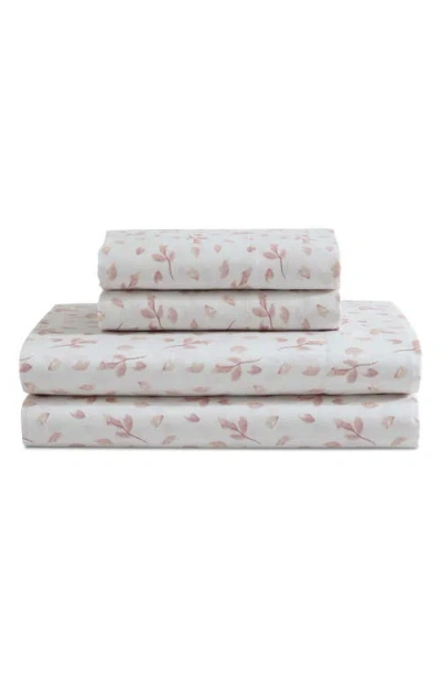 Calvin Klein Falling Petals Sheet Set In Petal Pink