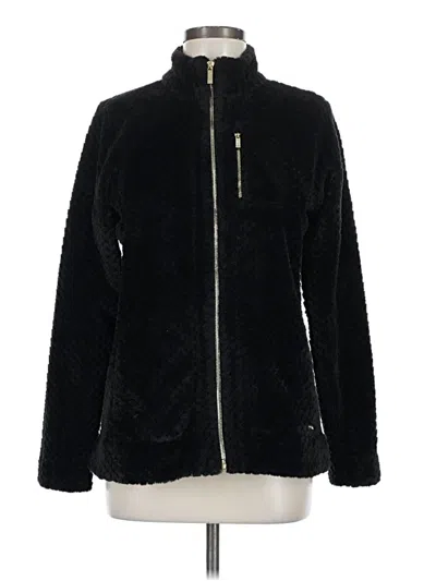Pre-owned Calvin Klein Faux Fur Jacket In Black