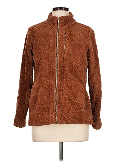 Pre-owned Calvin Klein Faux Fur Jacket In Brown
