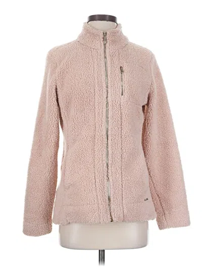 Pre-owned Calvin Klein Faux Fur Jacket In Pink