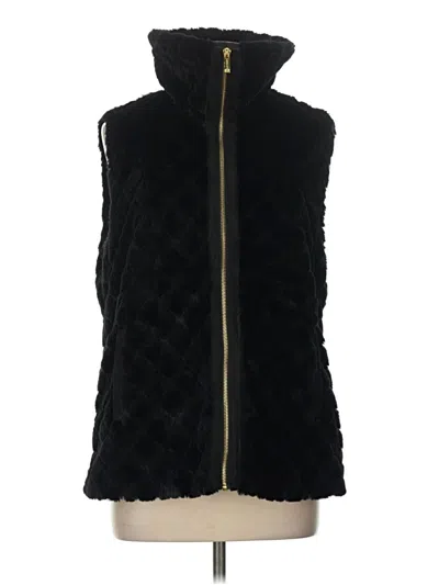 Pre-owned Calvin Klein Faux Fur Vest In Black