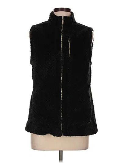 Pre-owned Calvin Klein Faux Fur Vest In Black