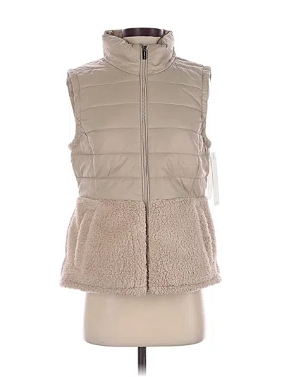 Pre-owned Calvin Klein Faux Fur Vest In Ivory