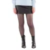 Calvin Klein Faux Leather Skirt In Black