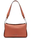 Calvin Klein Fay Demi Shoulder With Magnetic Top Closure In Chili Spice