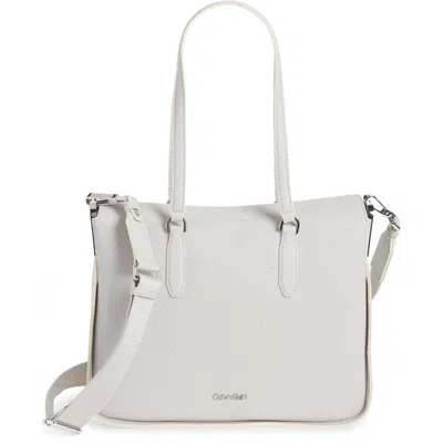 Calvin Klein Fay East/west Tote In Dove