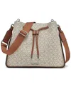 Calvin Klein Fay Hobo In Vanilla Khaki Linear