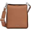 Calvin Klein Fay North/south Crossbody Bag In Caramel