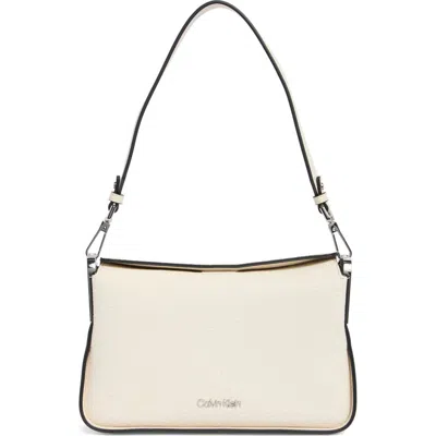 Calvin Klein Fay Shoulder Bag In Cherub White