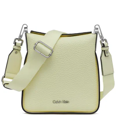 Calvin Klein Fay Small Adjustable Crossbody With Magnetic Top Closure In Green