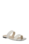 Calvin Klein Felisa Two-strap Sandal In White Leather