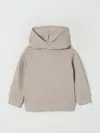 Calvin Klein Kids' Felpa Con Cappuccio E Maxi Logo  In White