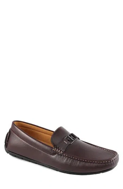 Calvin Klein Felty Moc Toe Driving Loafer In Brown