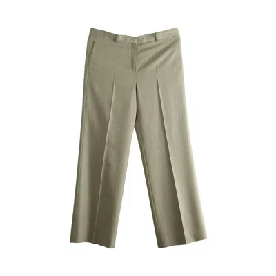 Pre-owned Calvin Klein Fernanda Trousers 'honey Melange' | Tan | Women's Size 38