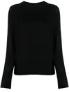Calvin Klein Fine-knit Wool Jumper In Black