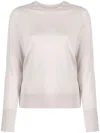 Calvin Klein Fine-knit Wool Jumper In Neutrals