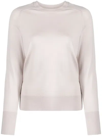 Calvin Klein Fine-knit Wool Jumper In Neutrals