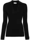 Calvin Klein Fine-ribbed Jumper In Black