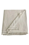 Calvin Klein Fine Weave Linen & Cotton Blend Throw Blanket In Neutral