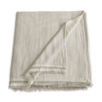 Calvin Klein Fine Weave Throw In Gray