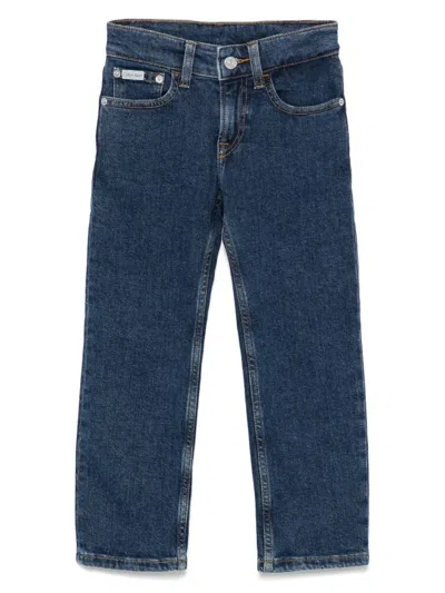 Calvin Klein Kids' Five-pocket Jeans In Blue